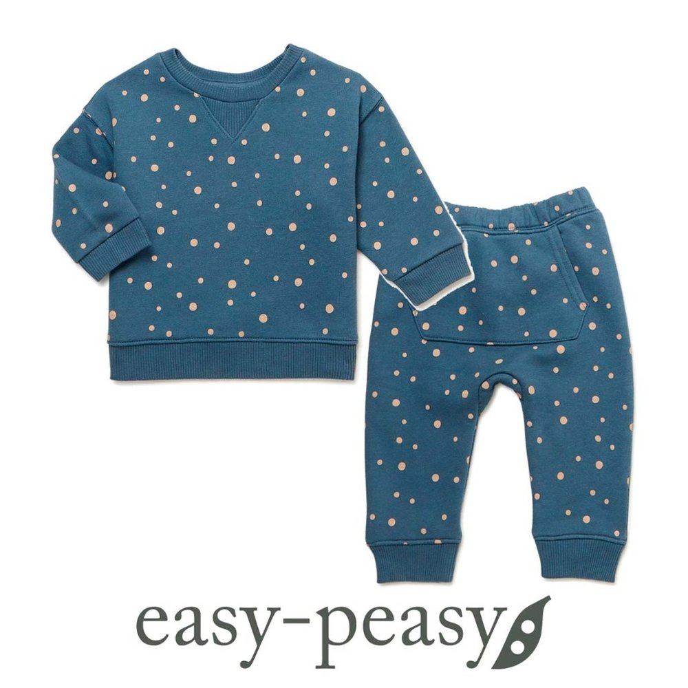 French Terry Print Jogger and Sweatshirt , Sizes 0-3 Months (Unisex) - Picture 1 of 6